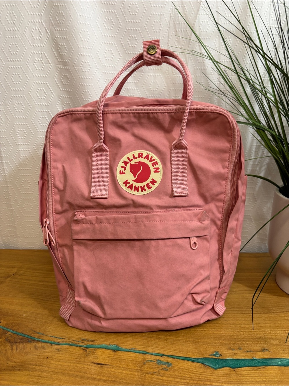 Fjall Raven Kanken Pink Backpack Hiking school